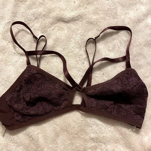 Cute purple bralette sexy bra